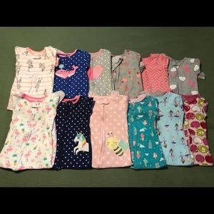 2t footed cotton pjs